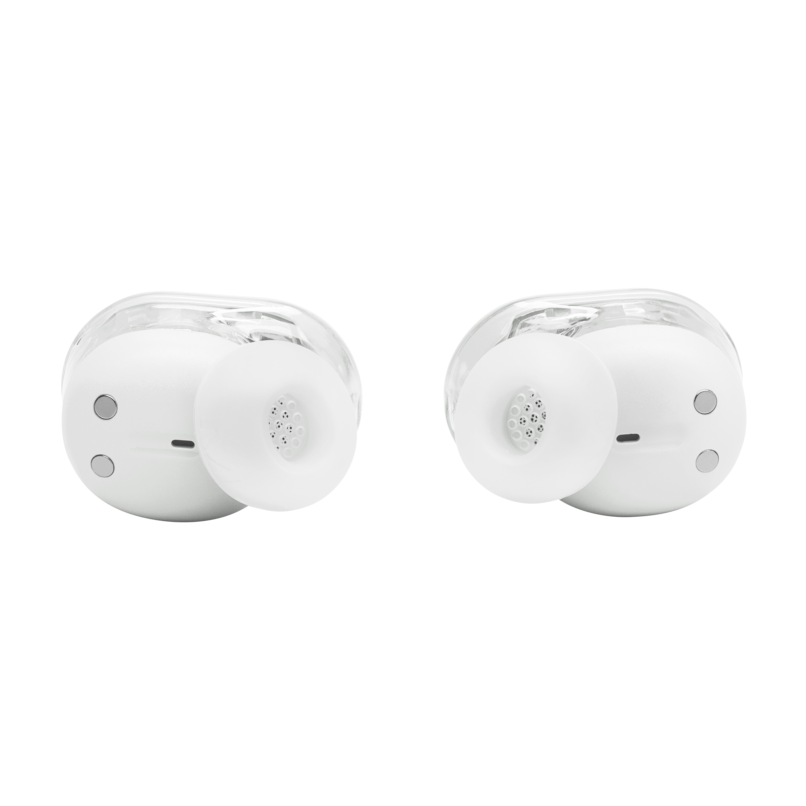 JBL Tune Buds 2 Ghost Edition - Ghost White - True Wireless Noise Cancelling Earbuds - Back